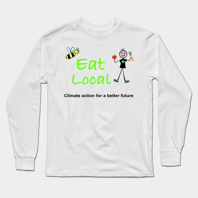 Eat Local Long Sleeve T-Shirt by Climate Action T